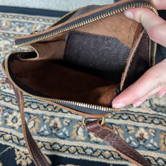 Brown Leather Crossbody Bag - Picture 3 of 5